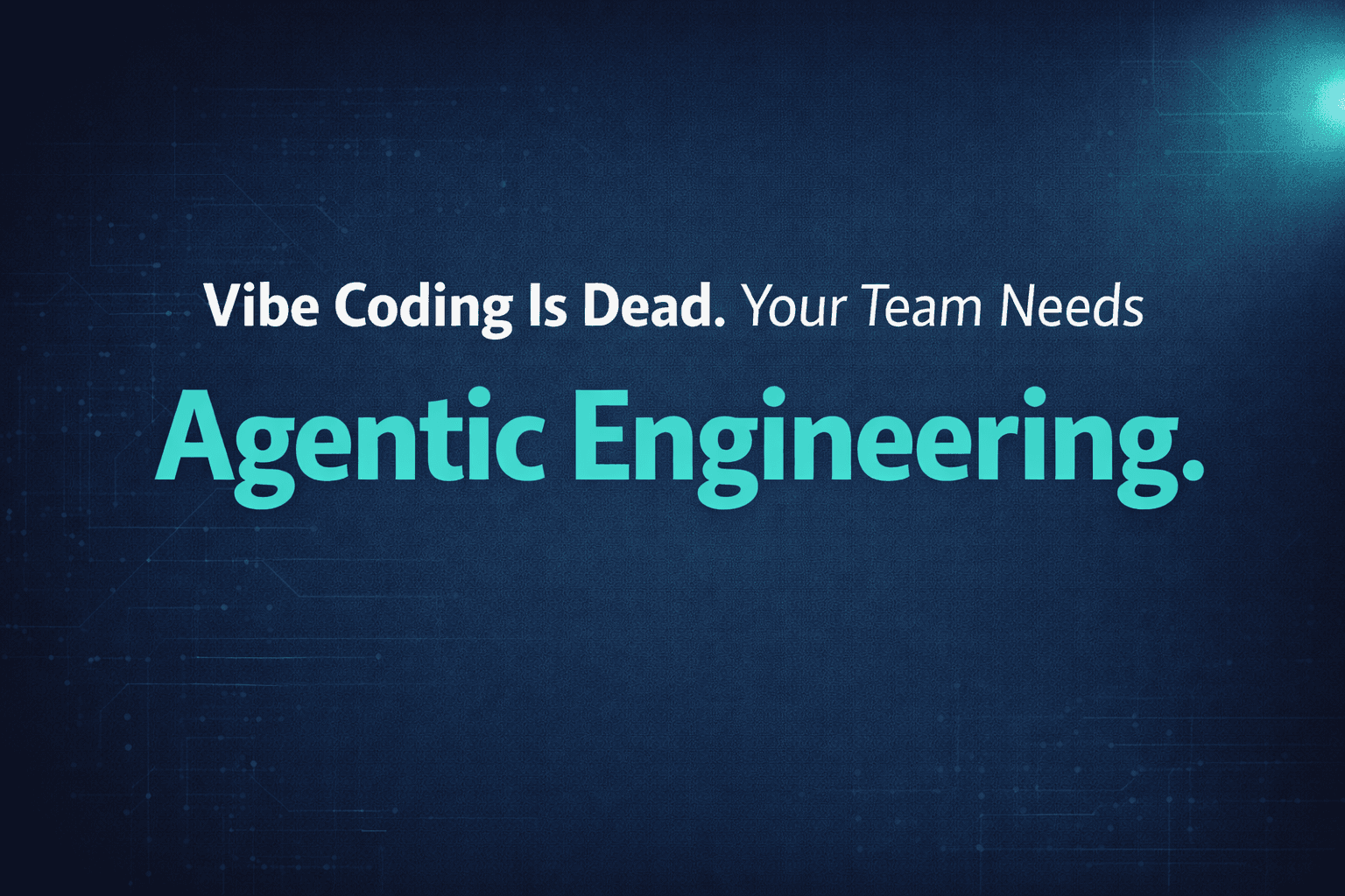 From Writing Code to Orchestrating AI