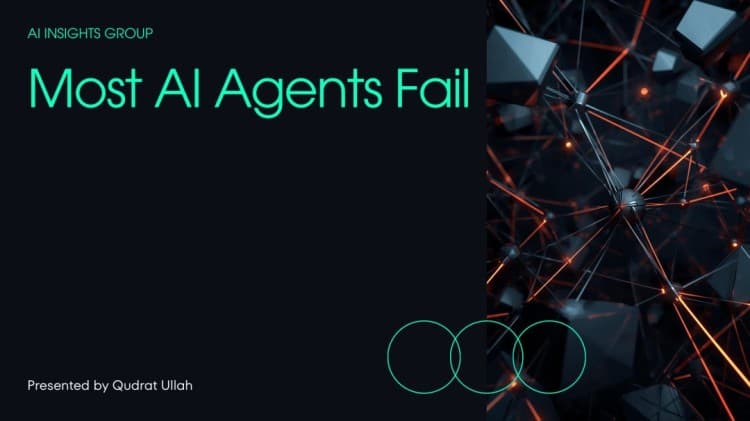 Most AI Agents Fail in Production, Presented by Qudrat Ullah